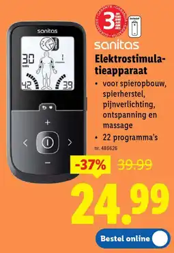 Lidl Sanitas elektrostimulatieapparaat aanbieding