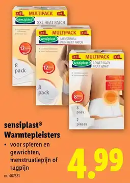 Lidl Sensiplast warmtepleisters aanbieding