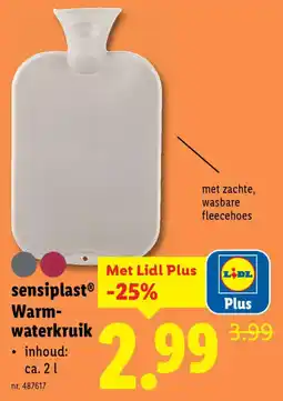 Lidl Sensiplast warmwaterkruik aanbieding