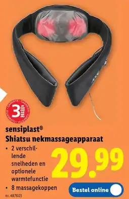 Lidl Sensiplast Shiatsu nekmassageapparaat aanbieding