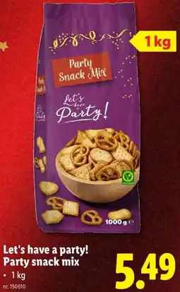 Lidl Let's have a party! Party snack mix aanbieding