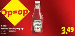 Lidl Heinz Tomato ketchup top up aanbieding