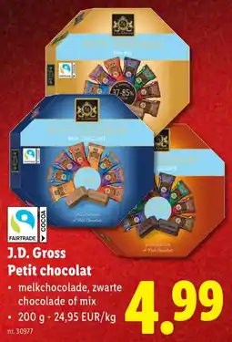 Lidl J.D. Gross Petit chocolat aanbieding