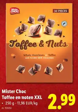 Lidl Mister Choc Toffee en noten XXL aanbieding