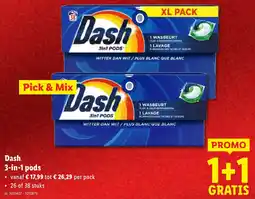 Lidl Dash 3 in 1 pods aanbieding