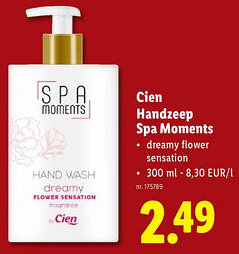 Lidl Cien Handzeep Spa Moments aanbieding