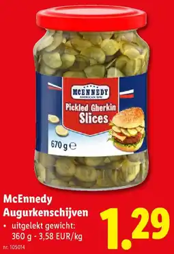 Lidl McEnnedy Augurkenschijven aanbieding