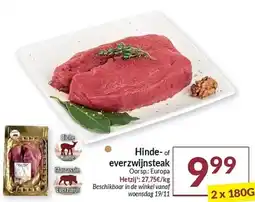 Intermarché Hinde- of everzwijnsteak aanbieding