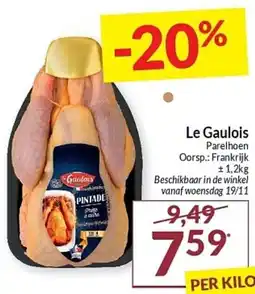 Intermarché Le Gaulois Parelhoen aanbieding