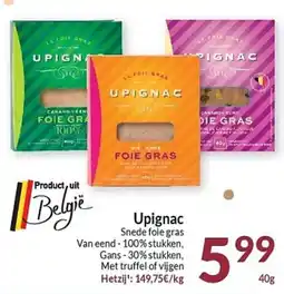 Intermarché Upignac Snede foie gras aanbieding