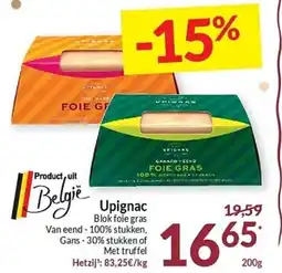 Intermarché Upignac Blok foie gras aanbieding