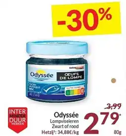 Intermarché Odyssée Lompviseieren Zwart of rood aanbieding