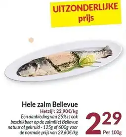 Intermarché Hele zalm Bellevue aanbieding