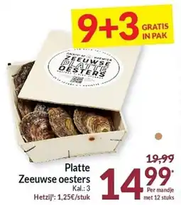 Intermarché Platte Zeeuwse oesters aanbieding