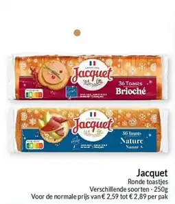 Intermarché Jacquet Ronde toastjes aanbieding