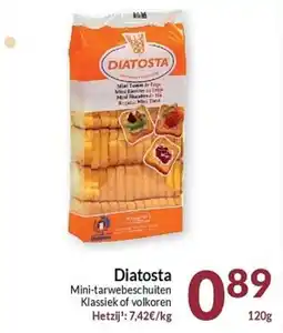 Intermarché Diatosta Mini-tarwebeschuiten Klassiek of volkoren aanbieding