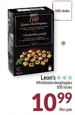 Intermarché Leon's Minibladerdeeghapjes aanbieding