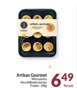 Intermarché Artisan Gourmet Mini quiches aanbieding