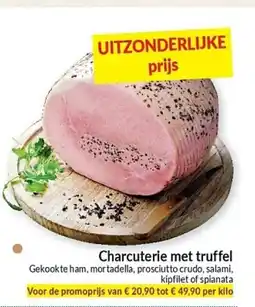 Intermarché Charcuterie met truffel aanbieding