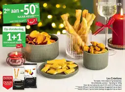 Intermarché Les Créations Torsades, mini crêpes of groentechips aanbieding