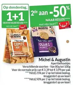 Intermarché Michel & Augustin Aperitiefkoekjes aanbieding