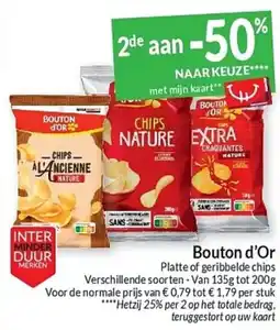 Intermarché Bouton d'Or Platte of geribbelde chips aanbieding