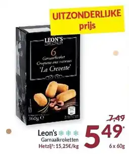 Intermarché Leon's Garnaalkroketten aanbieding