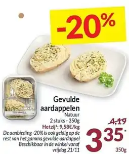 Intermarché Gevulde aardappelen Natuur aanbieding
