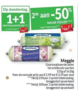 Intermarché Meggle Gearomatiseerde boter aanbieding