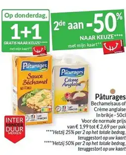Intermarché Pâturages Bechamelsaus of Crème anglaise aanbieding