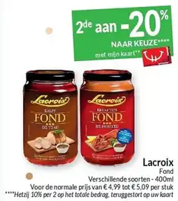 Intermarché Lacroix Fond aanbieding