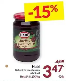 Intermarché Habi Gekookte veenbessen In bokaal aanbieding