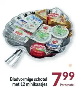 Intermarché Bladvormige schotel met 12 minikaasjes aanbieding