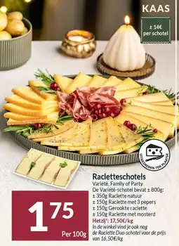 Intermarché Racletteschotels aanbieding