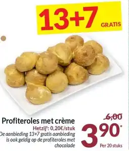 Intermarché Profiteroles met crème aanbieding