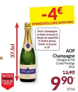 Intermarché AOP Champagne Delagne & Fils Cuvée Prestige Brut aanbieding