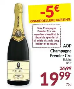 Intermarché AOP Champagne Premier Cru Balahu Brut aanbieding