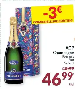 Intermarché AOP Champagne Pommery Brut Met etui aanbieding