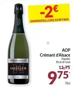 Intermarché AOP Crémant d'Alsace Hauller Brut of rosé aanbieding