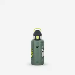 Decathlon Drinkfles voor wandelen 500 kinderen aluminium klikdop 0,6 l groen aanbieding