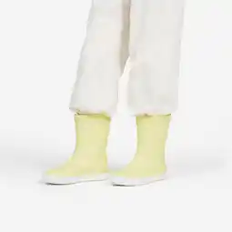 Decathlon Regenlaarzen zeillaarzen kinderen 100 citroengeel aanbieding