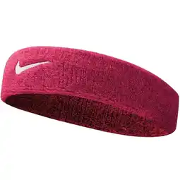 Decathlon Nike Swoosh Hoofdband Vivid Pink-Wit aanbieding