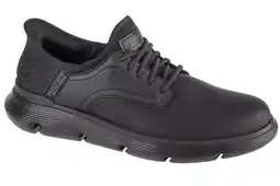 Decathlon Schoenen Skechers heren Slip-ins glad leer zwart aanbieding
