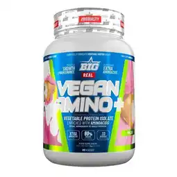 Decathlon Real Vegan Amino+ - 1 kg Pink Panther - Aardbeien Shortcake BIG aanbieding