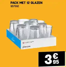 Electro Depot PACK MET 12 GLAZEN aanbieding