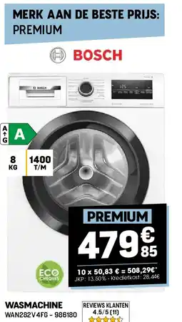 Electro Depot WASMACHINE WAN282V4FG aanbieding