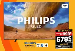 Electro Depot Philips 4K UHD QLED TV aanbieding