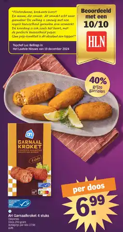 Albert Heijn AH Garnaalkroket 4 stuks aanbieding