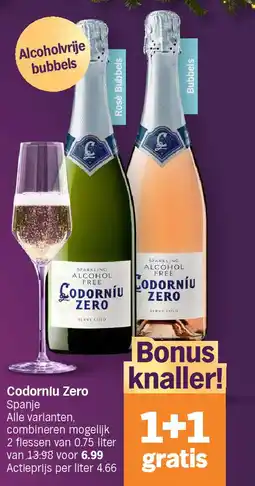 Albert Heijn Codorníu Zero aanbieding