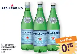 Albert Heijn S. Pellegrino mineraalwater literflessen aanbieding